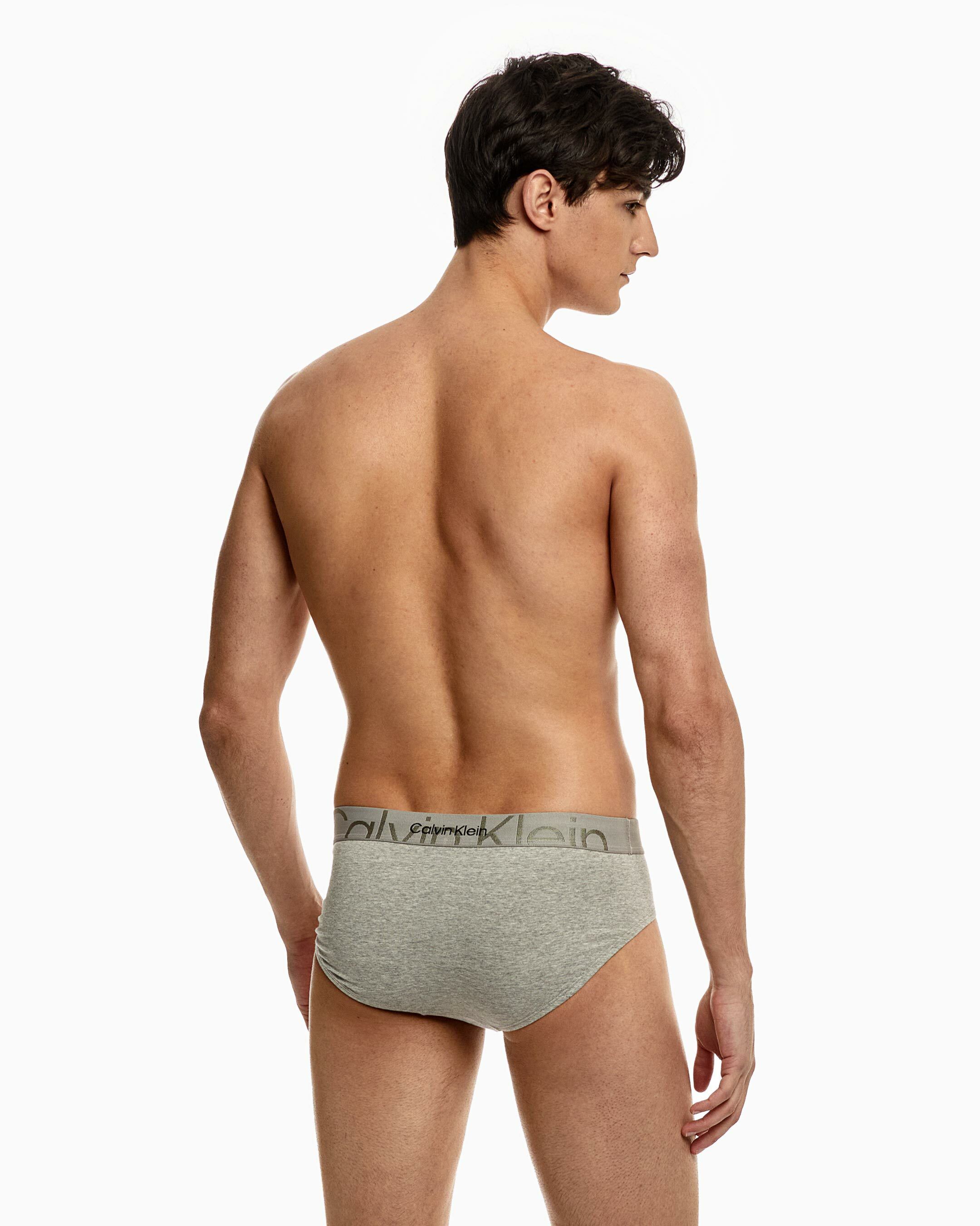 Embossed Icon Cotton Hipster Briefs grey Calvin Klein Malaysia