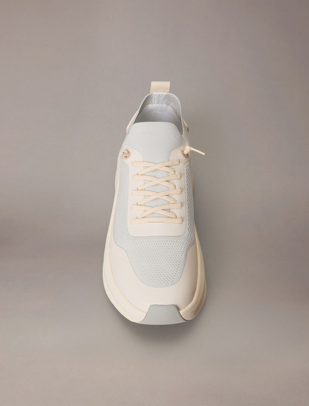 Mesh Chunky Runner Sock Trainers, Vaporous White/Light Cashew, hi-res