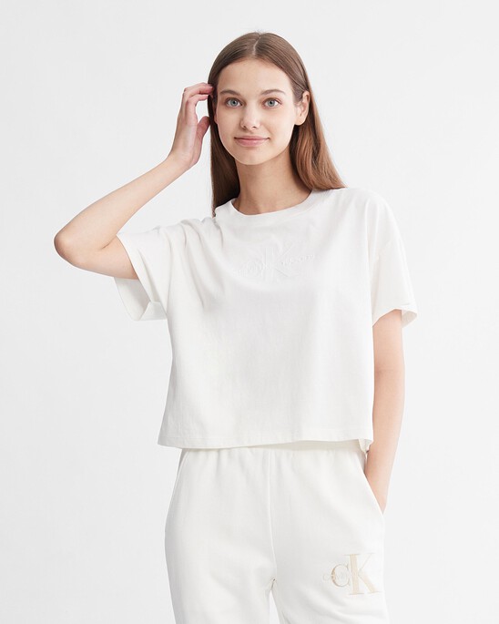 Modern Function Embossed Motion Logo Tee