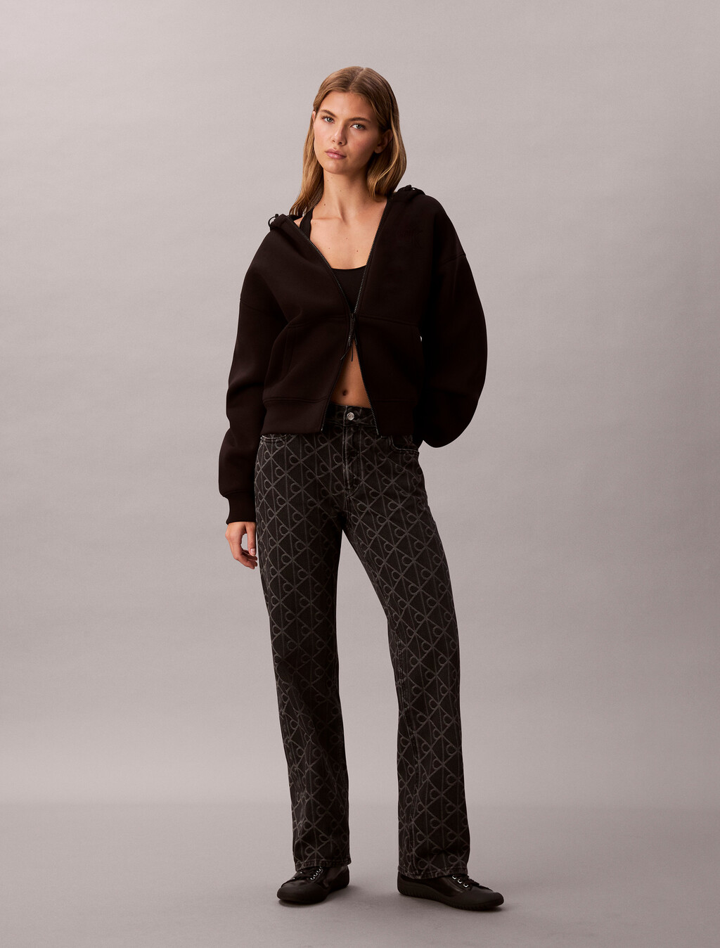 SGNTR 90s STRGHT BLCBLACK EMBLEM, BLACK EMBLEM, hi-res