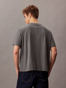 Mineral Dye Cropped Easy Tee, Pirate Black, hi-res