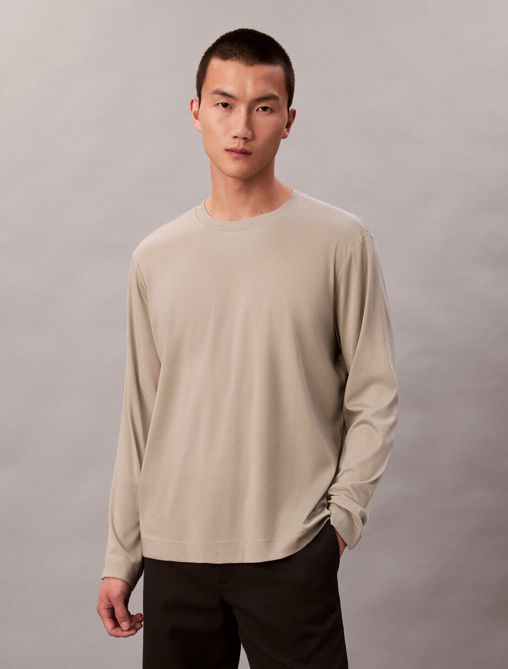 Premium Long Sleeve Tee, Forest Fog, hi-res