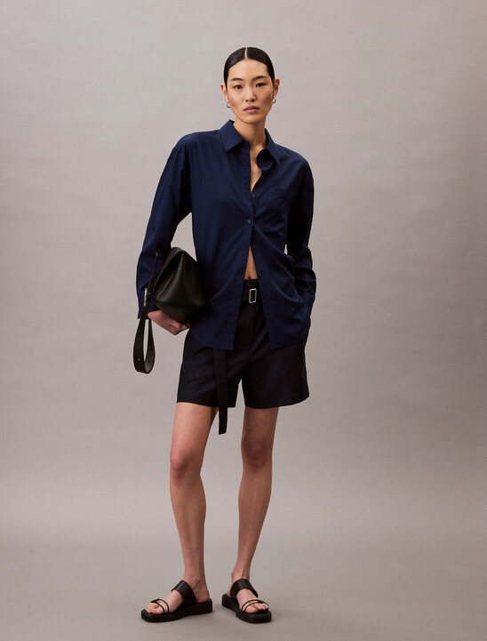 Herringbone Utility Belted Short
