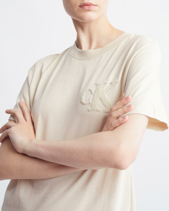 Modern Workwear Chenille CK Monogram Relaxed Tee