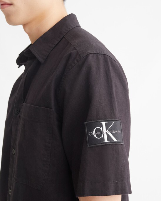 BLANK NEUTRALITY LINEN SHIRT