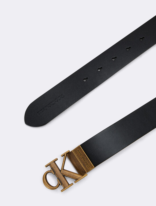 Round Monogram Plaque Reversible Belt 35mm