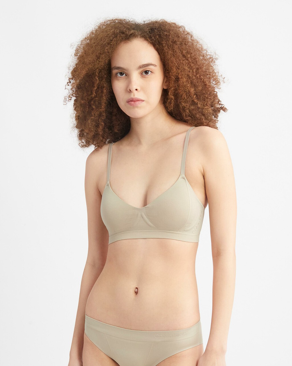 BONDED FLEX LIGHTLY LINED BRALETTE, Winter Linen, hi-res