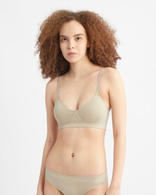 BONDED FLEX LIGHTLY LINED BRALETTE, Winter Linen, hi-res