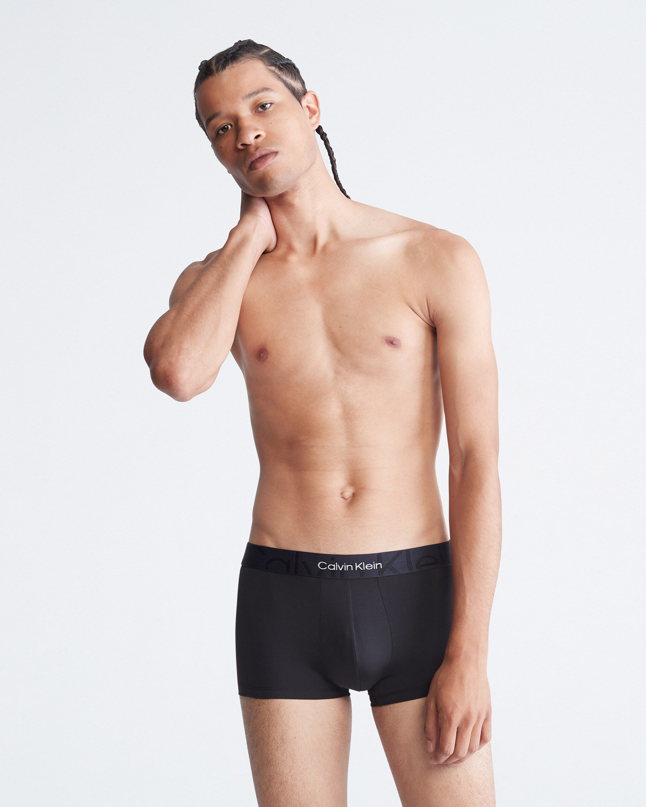 Embossed Icon Microfiber Low Rise Trunks black Calvin Klein Malaysia