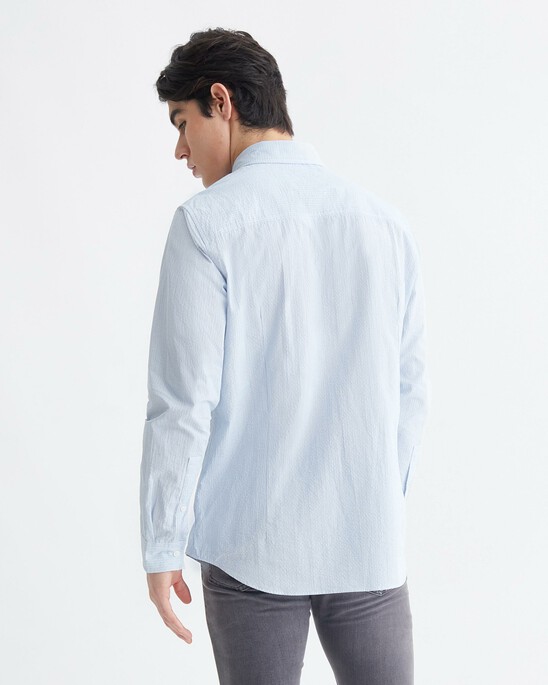 SLIM SEERSUCKER SHIRT