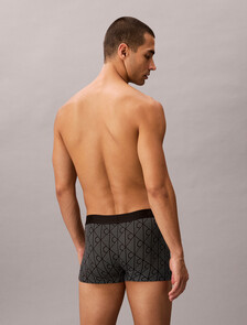 Low Rise Trunks - CK Black, PERFORATED EMBLEM BLACK, hi-res