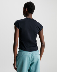 Ck Athletic Fitted Tee, BLACK BEAUTY, hi-res