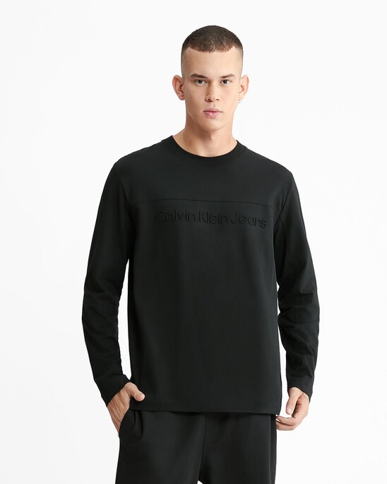 Embossed Institutional Logo Organic Cotton Tee