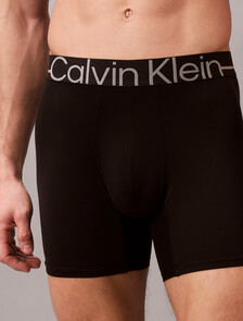 Icon Microfiber Stretch metallic Boxer Brief, Black, hi-res