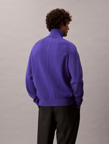 Tech Knit Quarter Zip Sweater, Purple Craze, hi-res