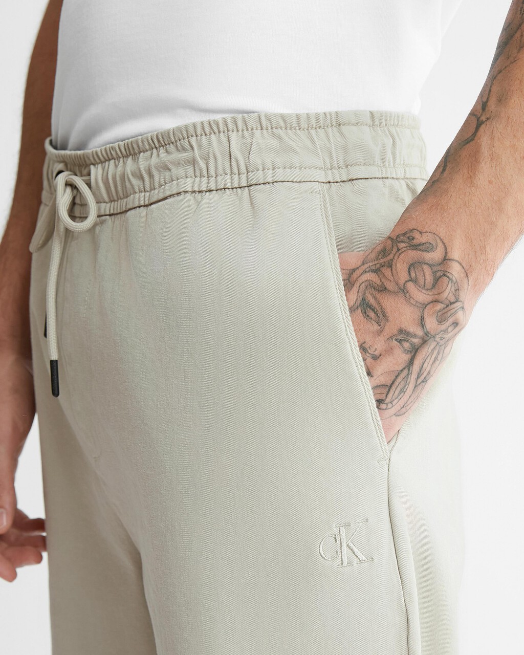 Slim Drawcord Chinos, Plaza Taupe, hi-res