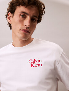 Script Logo Graphic Relaxed T-Shirt, Brilliant White, hi-res