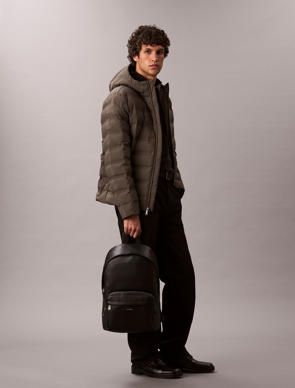 Micro Pebble Round Backpack, Black, hi-res