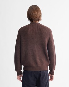 Ck Monogram Mock Neck Jumper, Java, hi-res