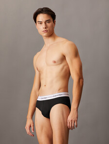 Icon Cotton Air Hipster Brief, Black, hi-res