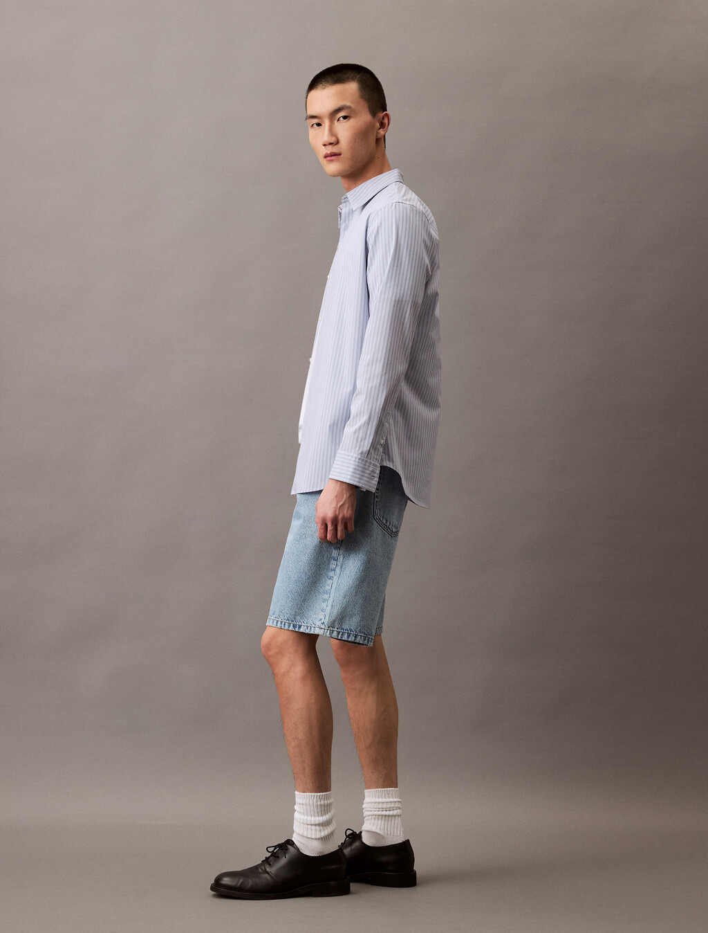 90's Regular Denim Shorts, CK LT INDIGO, hi-res