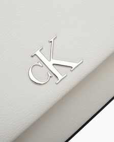 CKJ Minimal Monogram Chain Crossbody, BRIGHT WHITE, hi-res