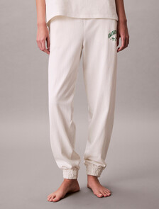 Cotton Heritage Logo Lounge Joggers, Tofu, hi-res