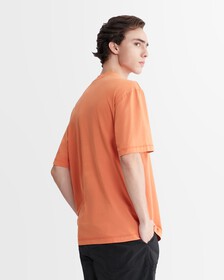 Mineral Dye Relaxed Monologo Tee, Burnt Clay, hi-res