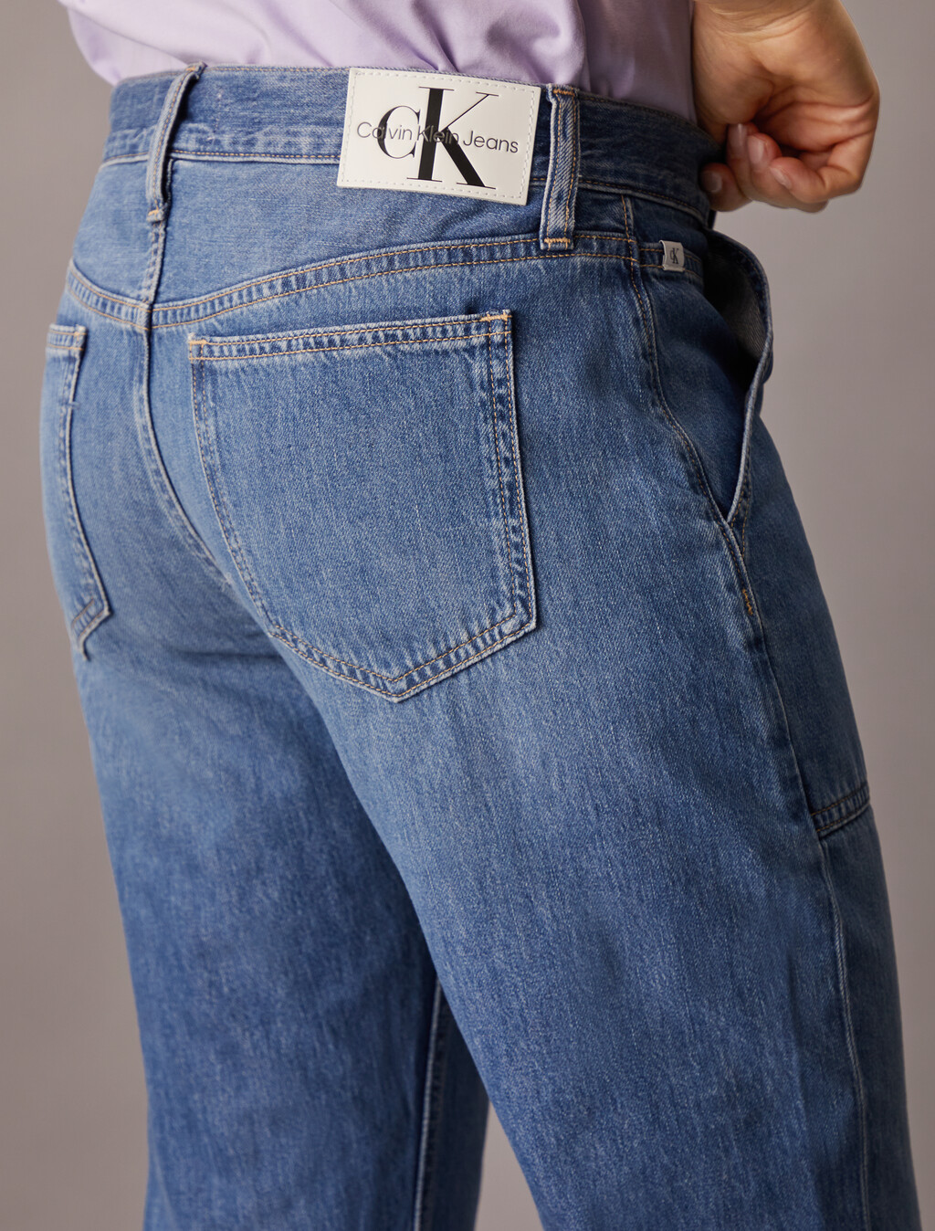 Lightweight Low Rise Straight Jeans, Denim Light, hi-res