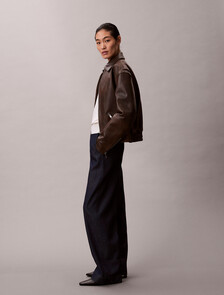 Ultra High Denim Trousers, DARK RINSE, hi-res