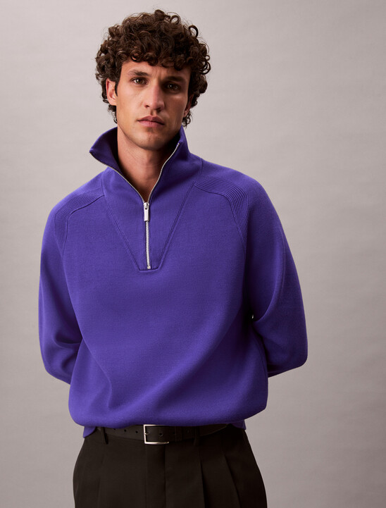 Tech Knit Quarter Zip Sweater
