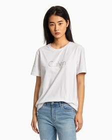 Calvin Straight Tee, Bright White 11-0601, hi-res