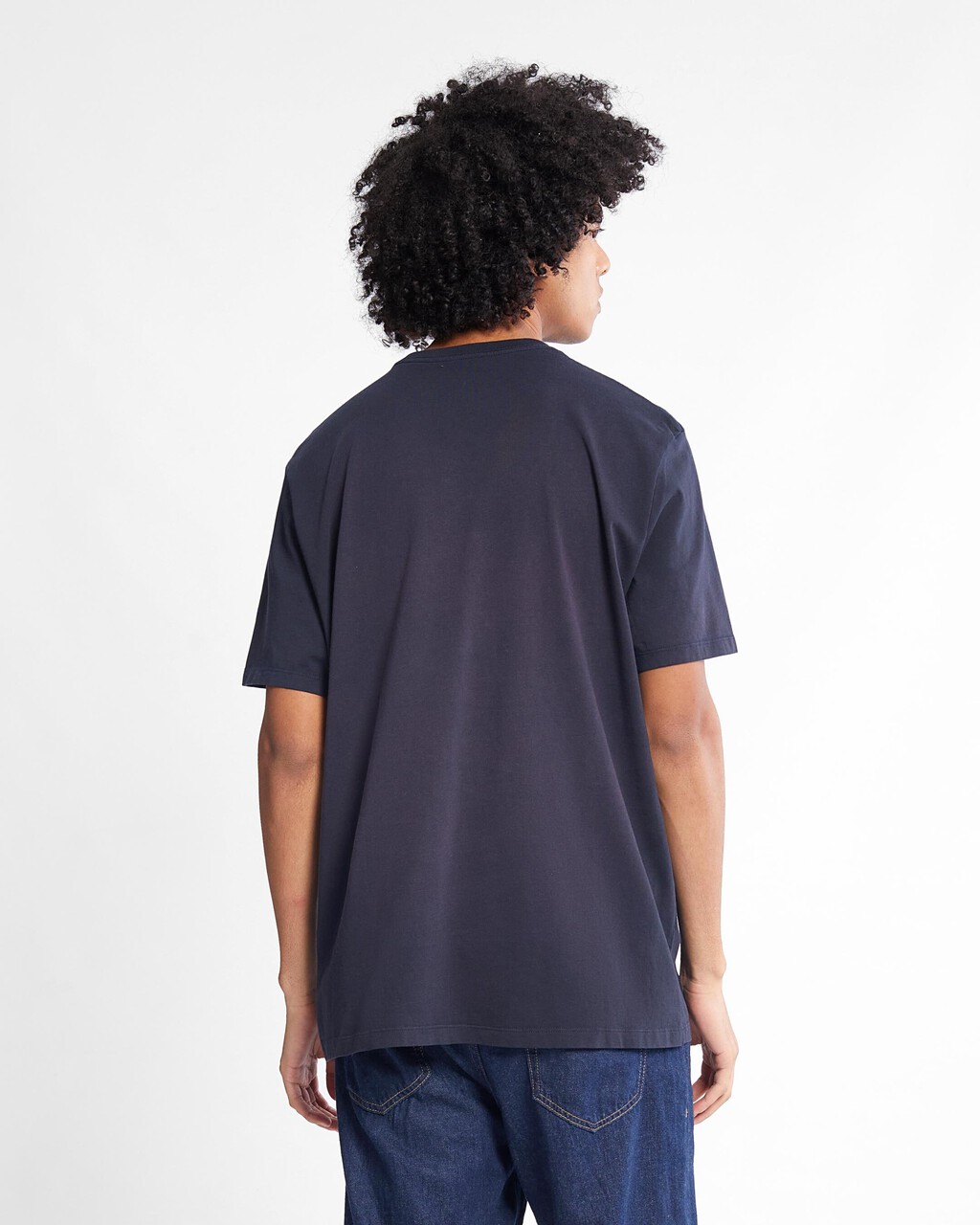 Faded Logo Crewneck Tee, Dark Sapphire, hi-res