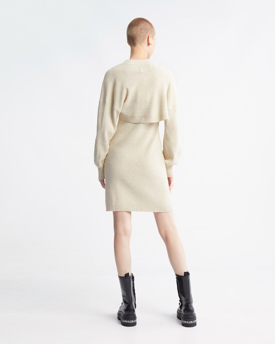Feminine 2 In 1 Knit Dress