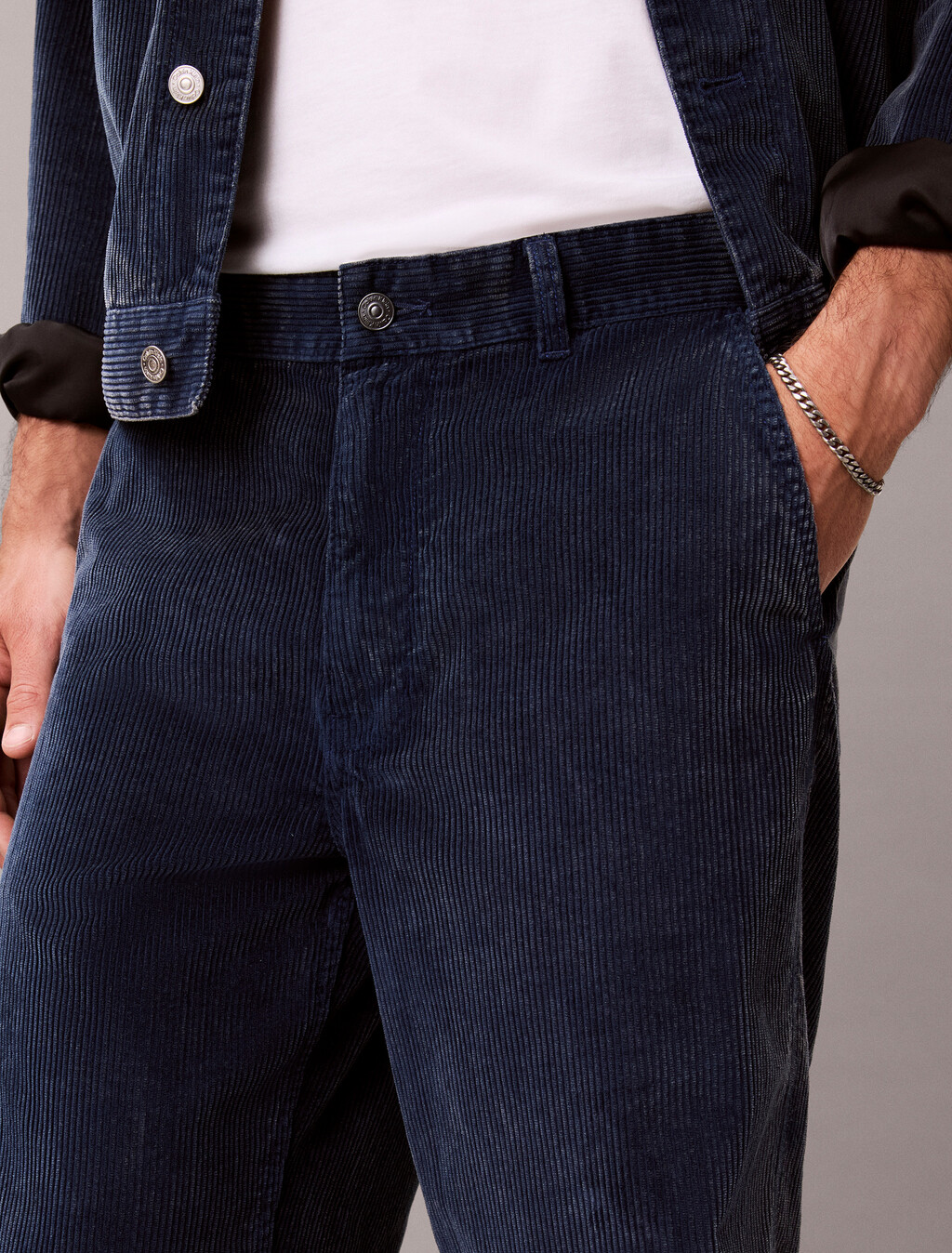 Baggy Washed Corduroy Pant, Pageant Blue, hi-res