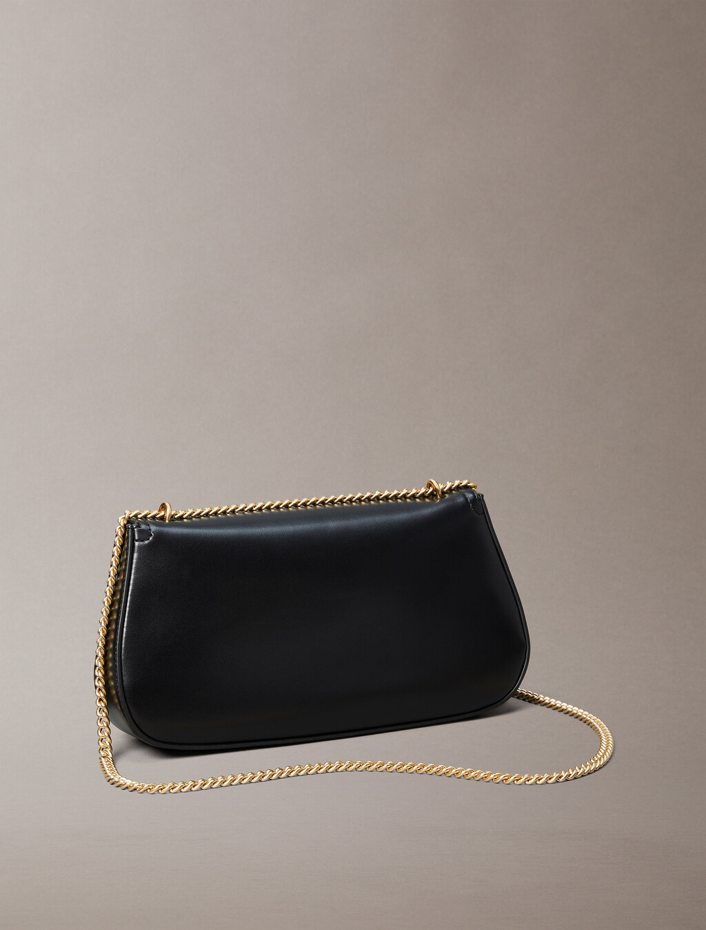 Monogram Logo Hardware Chain Shoulder Bag, BLACK / ANTIQUE LIGHT GOLD, hi-res