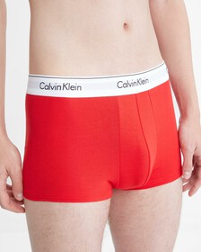MODERN COTTON STRETCH TRUNKS 2 PACK, Black/Exact, hi-res