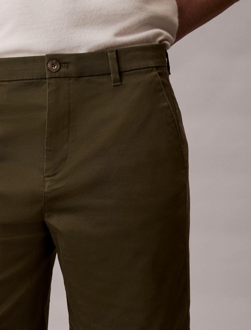 Refined Cotton Stretch Short, Fatigue, hi-res