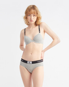 Calvin Klein 1996 Lightly Lined Demi Bra, Grey Heather, hi-res