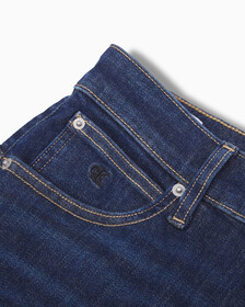 FOREVER STRETCH High Rise Body Ankle Jeans, Abe Dark Blue Dstr Hem, hi-res