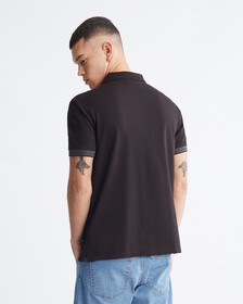 Logo Cuff Polo, Ck Black, hi-res