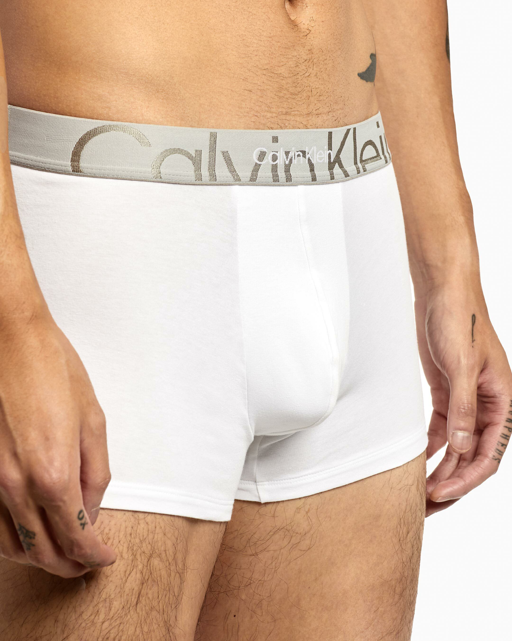 Embossed Icon Cotton Trunks white Calvin Klein Malaysia