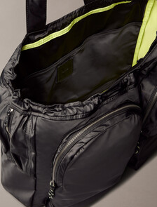 Tech Utility Tote, Black/Wild Lime, hi-res