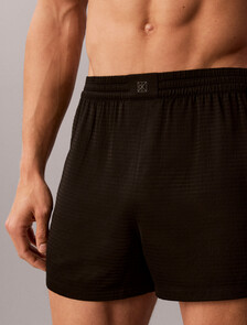 Satin Pyjama Shorts - CK Black, Black, hi-res