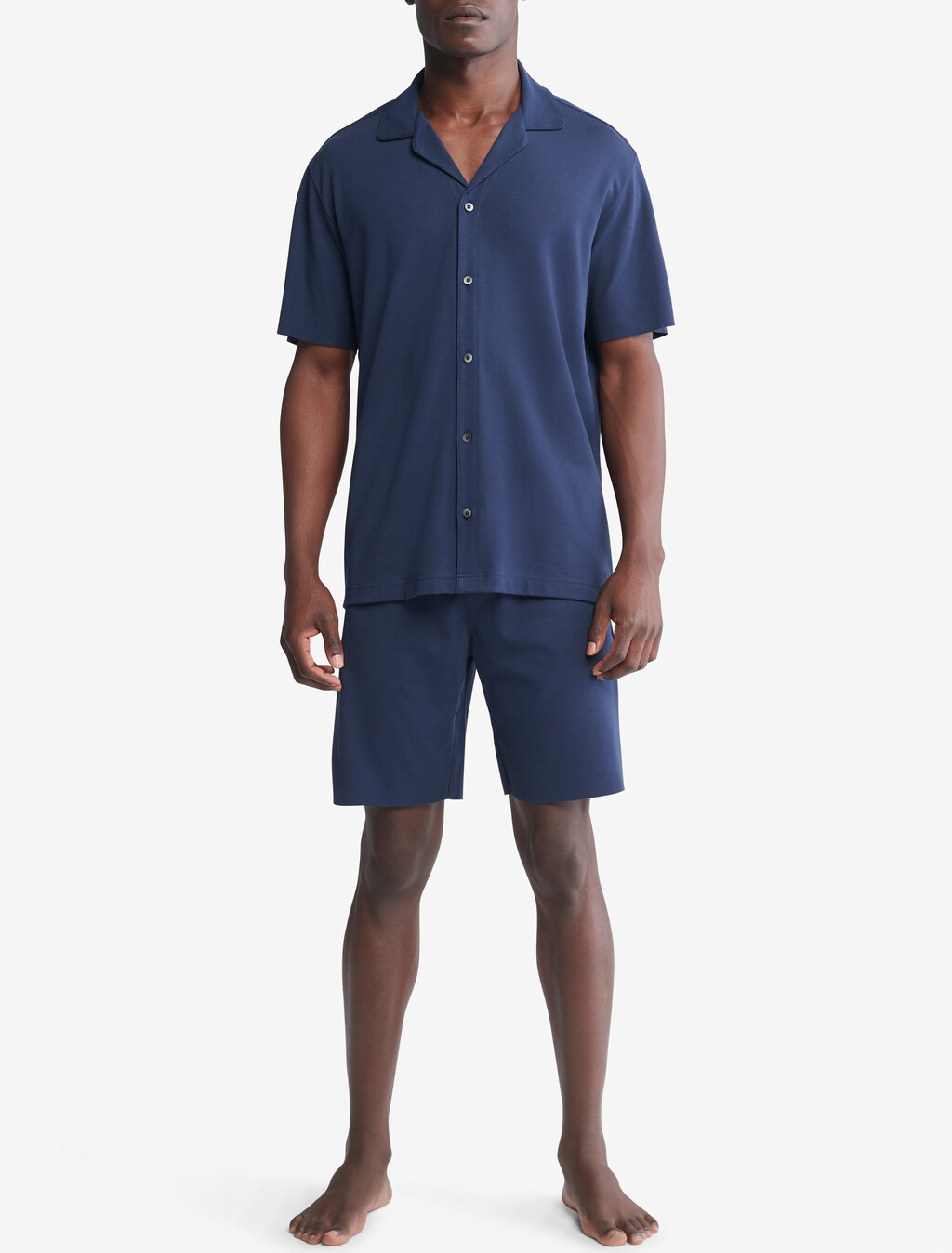 S/S BUTTON DOWNBLUE SHADOW, BLUE SHADOW, hi-res