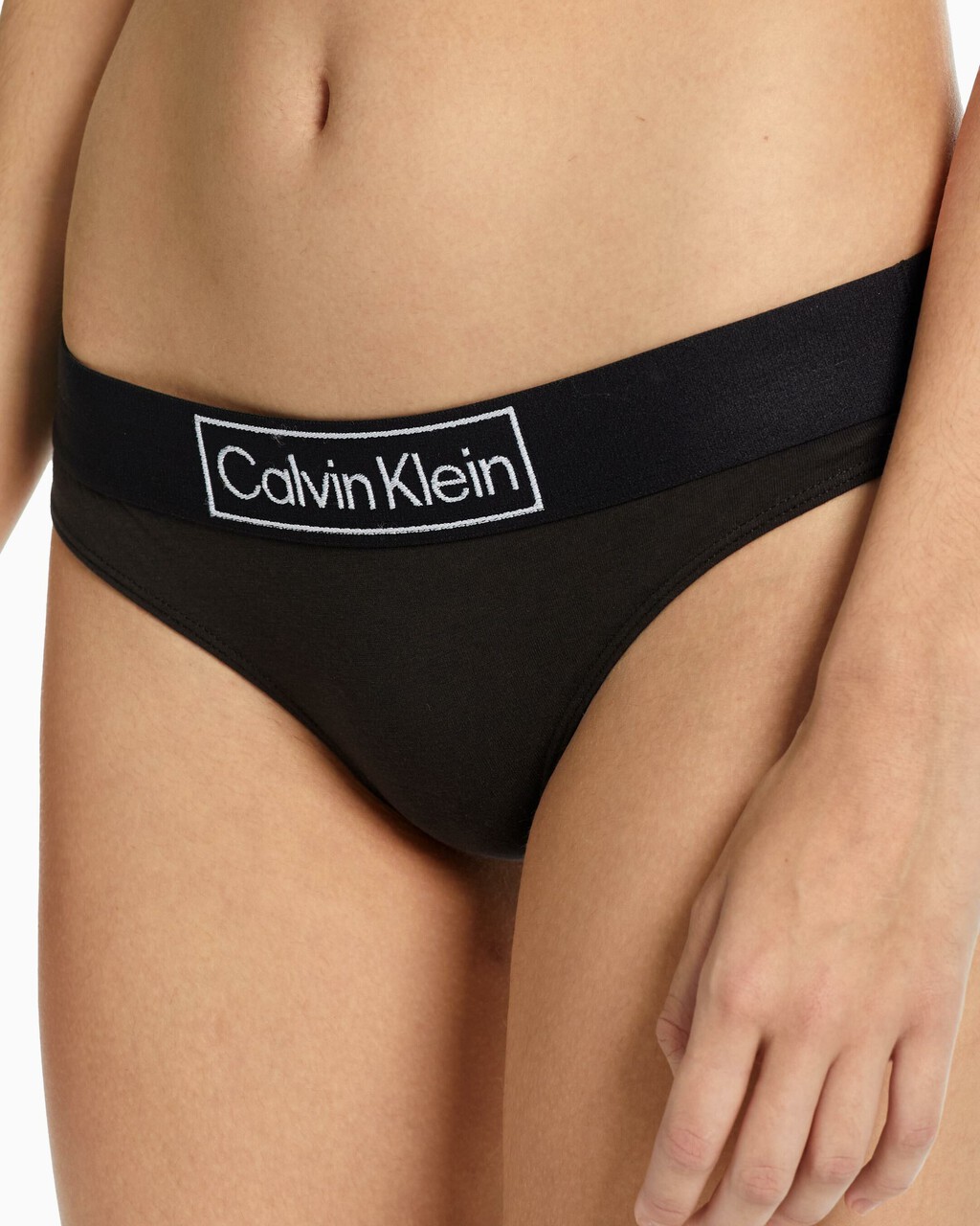 REIMAGINED HERITAGE THONG, Black, hi-res