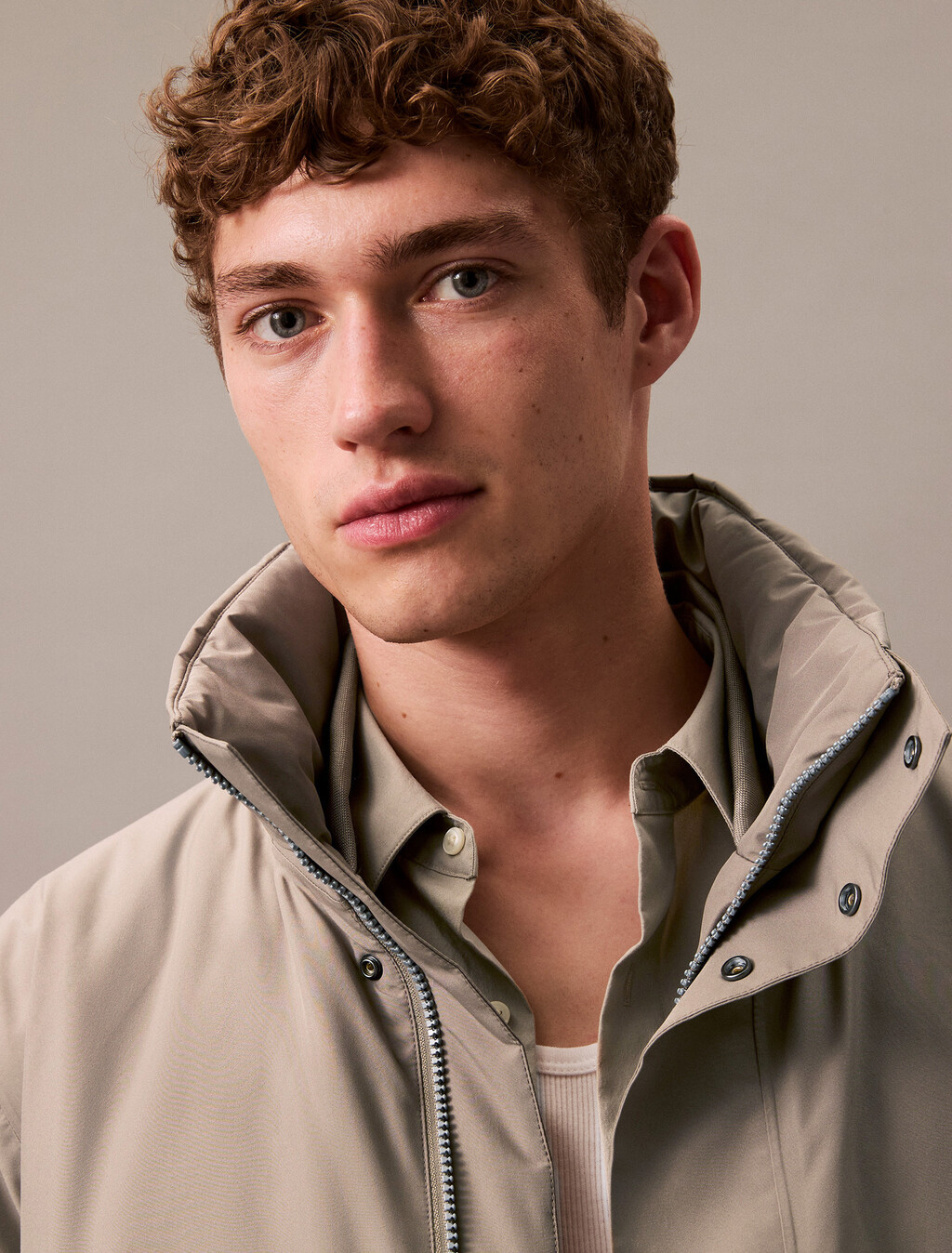 Heavyweight Mid Length Puffer Jacket, Brindle, hi-res