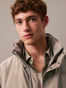 Heavyweight Mid Length Puffer Jacket, Brindle, hi-res