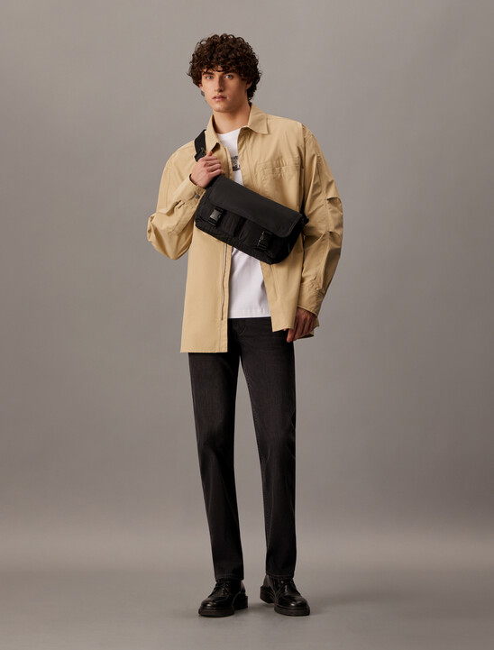 Quilted Messenger Sling Bag