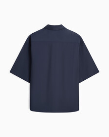 Standards Short Sleeve Oversized Button-Down Shirt, Ink, hi-res